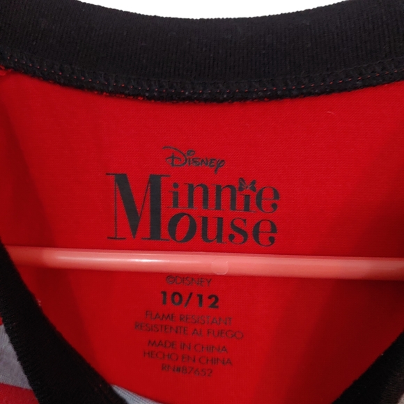 DISNEY Minnie Mouse Girls Pajamas Nightgown Size 10/12 - Picture 3 of 6